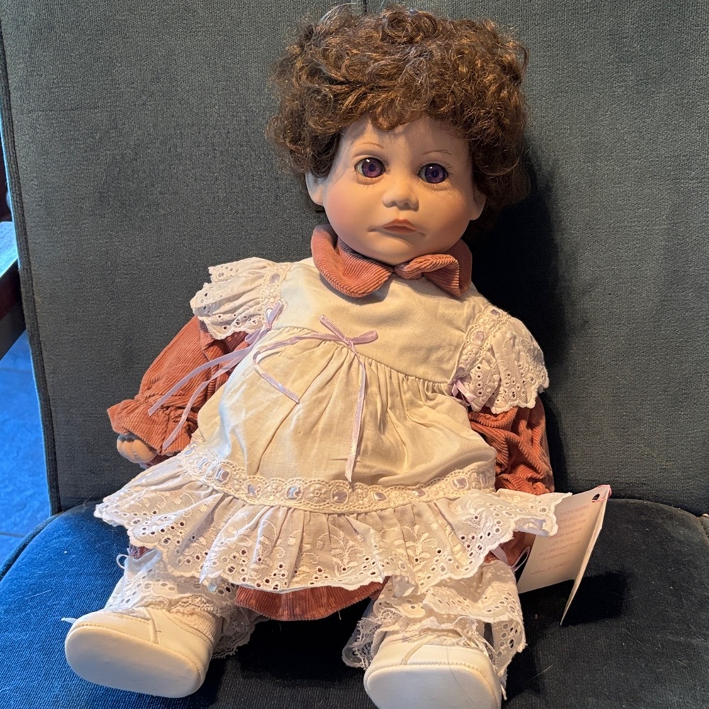 Melody by Legacy Doll with Brown Hair and Cream Dress